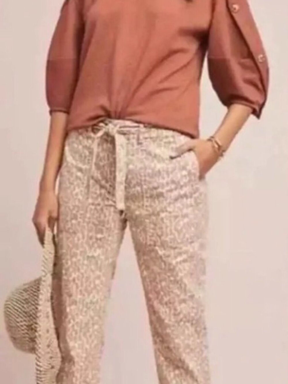 NWT Anthropologie The Wanderer Leopard Utility Pants. Size 25